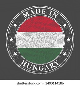 Made in Hungary stamp vector illustration.