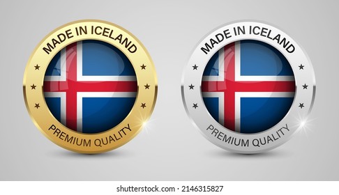 Made in Iceland graphics and labels set. Some elements of impact for the use you want to make of it.