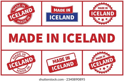 Made In Iceland Rubber Stamp Set