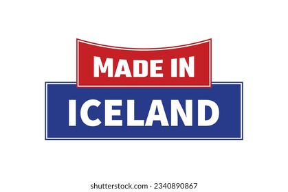 Made In Iceland Seal Vector