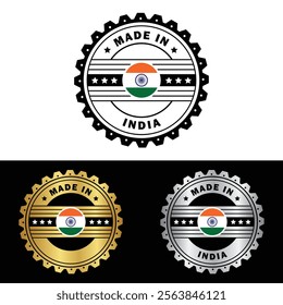 Made in India Badge Tag Seal Make in India