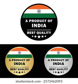 Made in India Badge Tag Seal Make in India Stamp