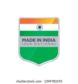 MADE IN INDIA EMBLEM BADGE
