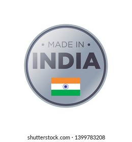 MADE IN INDIA EMBLEM BADGE