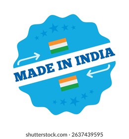 Made In India Icon Vector Illustration.