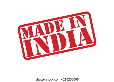 Made India Rubber Stamp Vector Over Stock Vector (Royalty Free ...