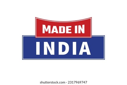 Fabricado En India Vector De Sello