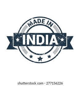 Made in india stamp