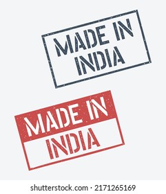 fabricado en la India con sellos, etiquetas de productos de la República de la India