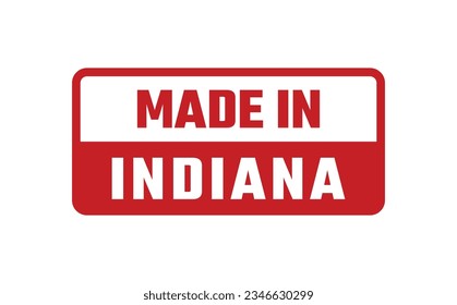 Made In Indiana Rubber Stamp