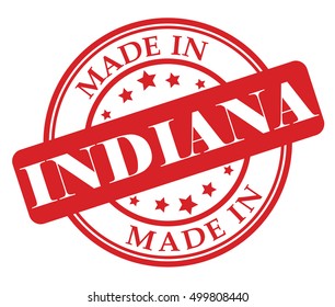 Made in Indiana vector illustration on white background