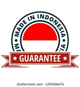 Made in Indonesia label illustration
