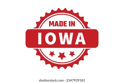 Made In Iowa Rubber Stamp
