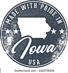 Made in Iowa State Packaging Label