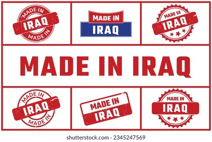 Im Irak angefertigte Gummistempel-Set
