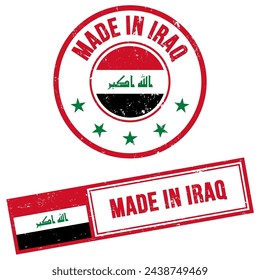 Made in Iraq Stamp Sign Grunge Style