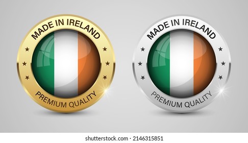 Made in Ireland graphics and labels set. Some elements of impact for the use you want to make of it.