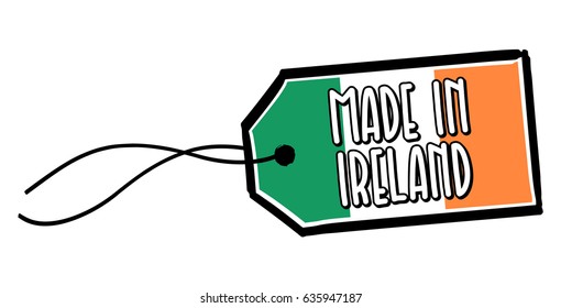 Made in Ireland Label.