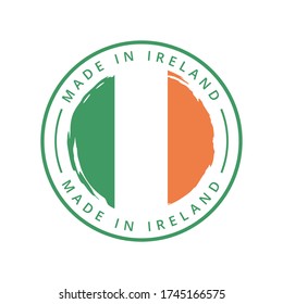 Fabricado en irlanda vectorial