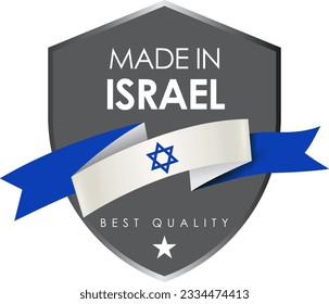 Made in Israel icon , made in State of Israel product labels
