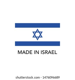 Made in Israel vector icon, flat symbol