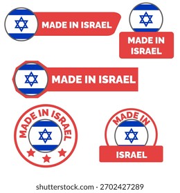 Hecho en ISRAEL Vector conjunto
Vector conjunto de iconos de pegatinas