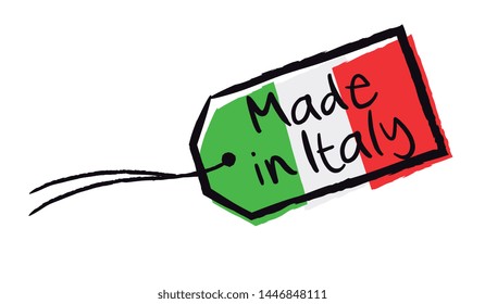 
Made in Italia on tag with string