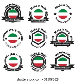Made in Italy badge set