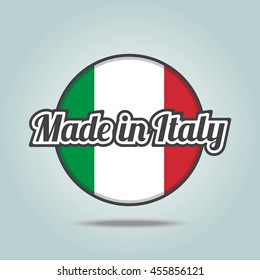 Made in Italy badge. Vector illustration stamp.