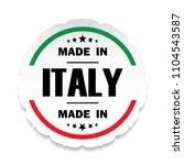 Made in Italy flag button label  banner icon Sticker Thai design, on white background.vector