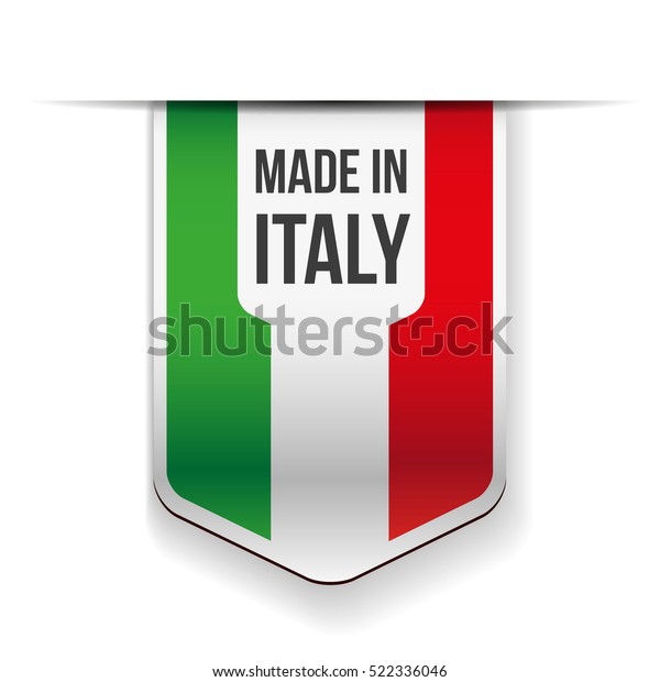 イタリア国旗のリボンで作成 のベクター画像素材 ロイヤリティフリー
