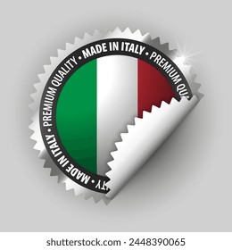 Made in Italy graphic and label. Element of impact for the use you want to make of it.