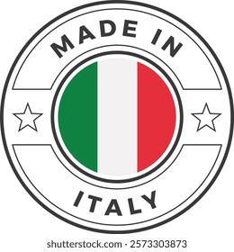 Made in Italy Icon Vector Stamp Illustration