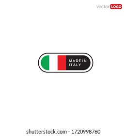 made in italy icon/symbol/Logo Design. Vector Template Illustration.