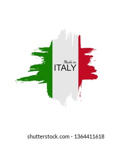 Made Italy Ink Brush Calligraphy Cross Stock Vector (Royalty Free ...