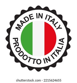 Made in Italy, Italian Prodotto in Italy.