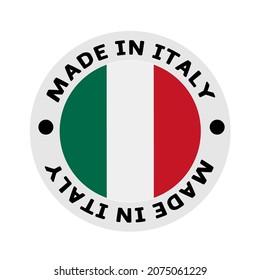 Made in Italy label illustration