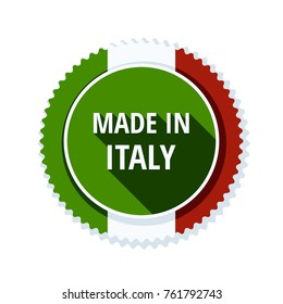 Made in Italy label illustration