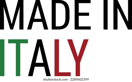 Made in Italy Label and Sign suitable for many uses 