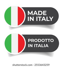 Made in Italy label stamp