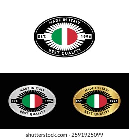 Made in Italy Make in Italy Organic Genuine Seal Tag Stamp Badge