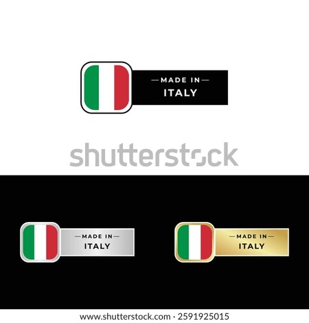 Made in Italy Make in Italy Organic Genuine Seal Tag Stamp Badge
