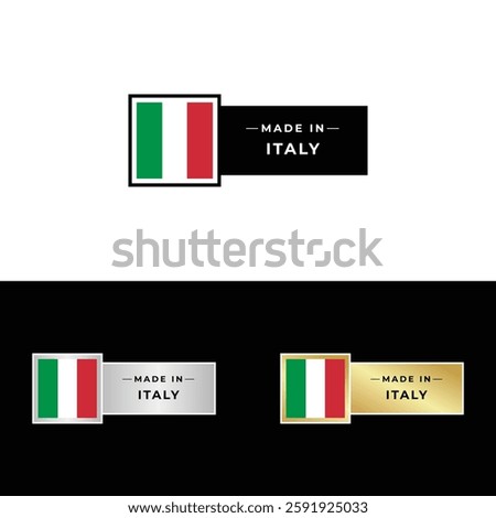 Made in Italy Make in Italy Organic Genuine Seal Tag Stamp Badge