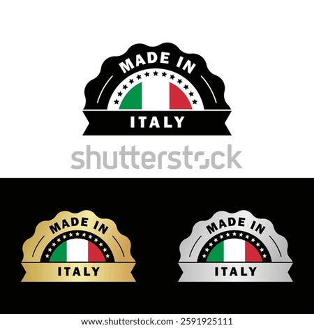 Made in Italy Make in Italy Organic Genuine Seal Tag Stamp Badge