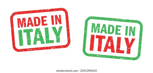 Made in Italy auf Briefmarke