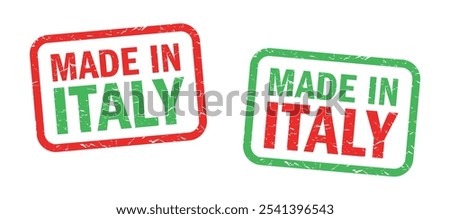 Made in Italy on stamp