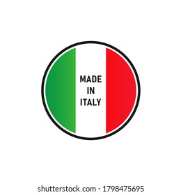 Made In Italy stamp vector icon design
