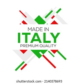 Made in Italy, vector illustration.