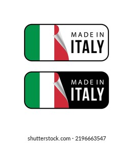 Made in Italy. vector illustration for label, sticker, logo, icon, seal, emblem, and other business product