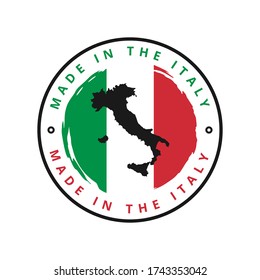 Made in the italy vector label